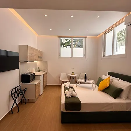 Daedalus Rhodes Center Olive Semi-basement Apartment Rhodes City